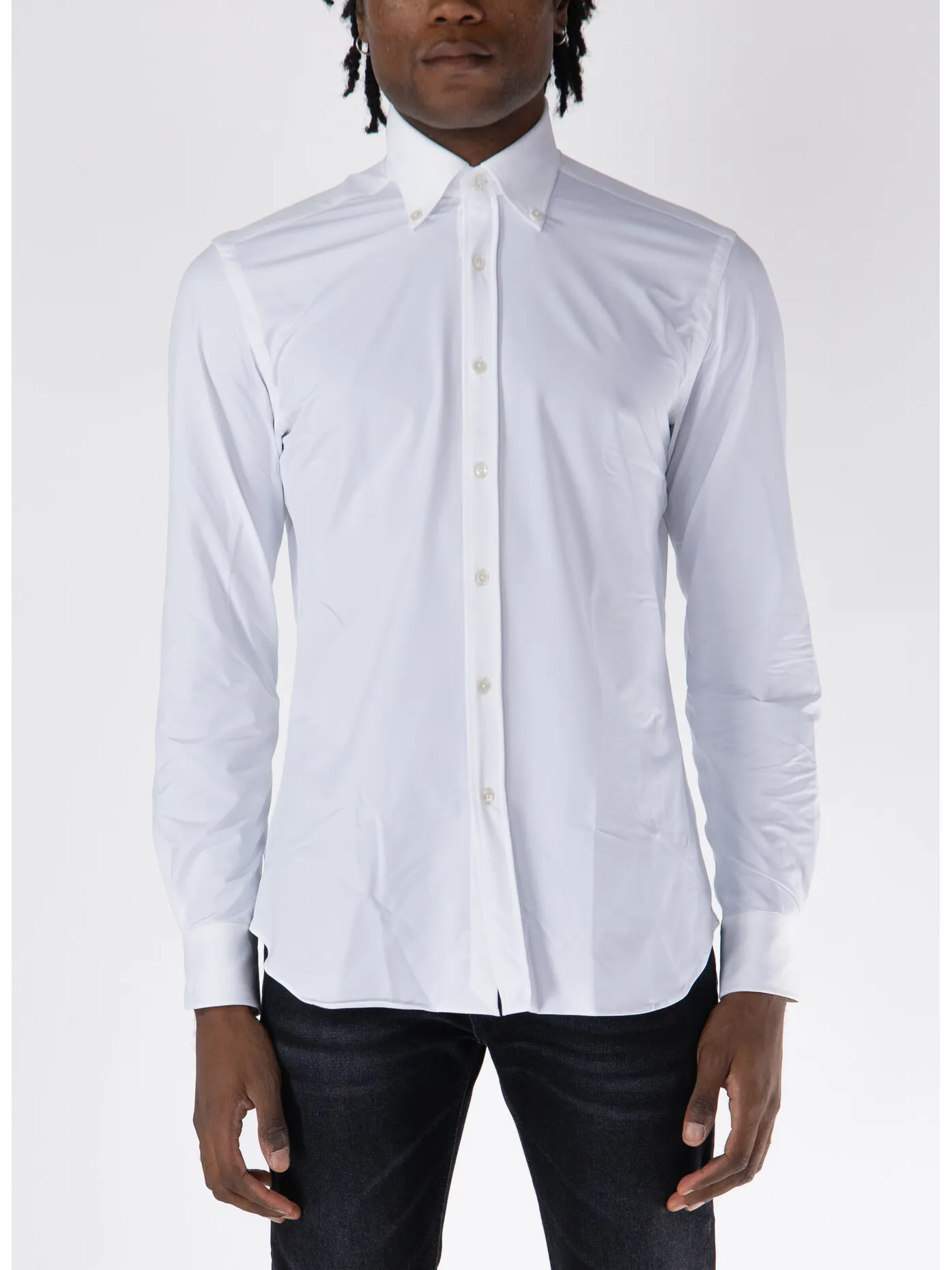     -XACUS    -CAMICIA COLLO BOTTON DOWN-