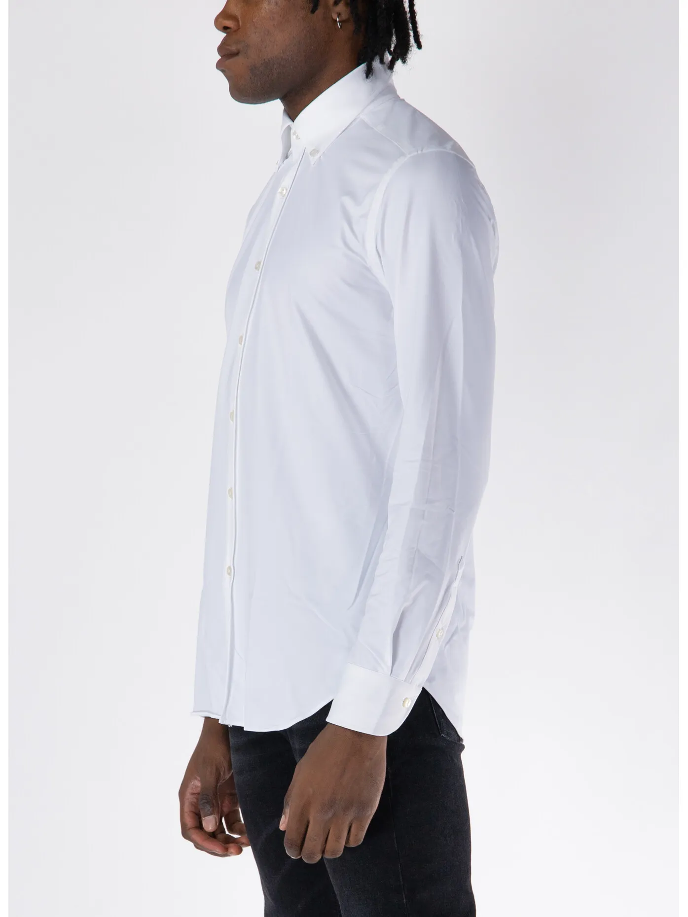     -XACUS    -CAMICIA COLLO BOTTON DOWN-