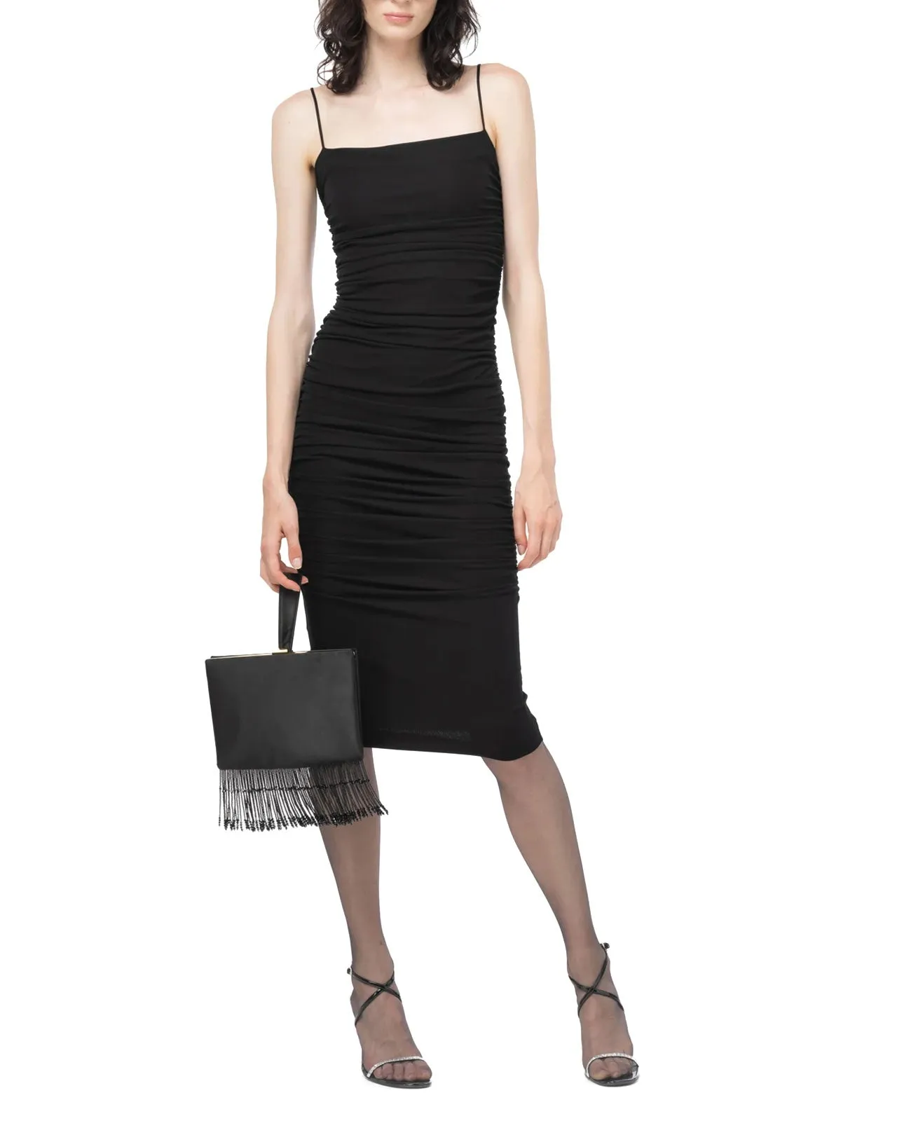 Abito midi Forza crepe nero