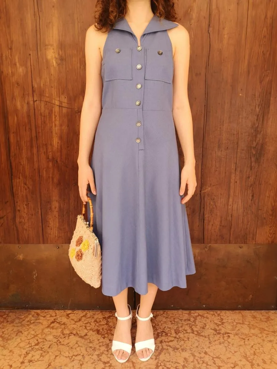 Abito sartoriale anni 70 cartazucchero misto lino