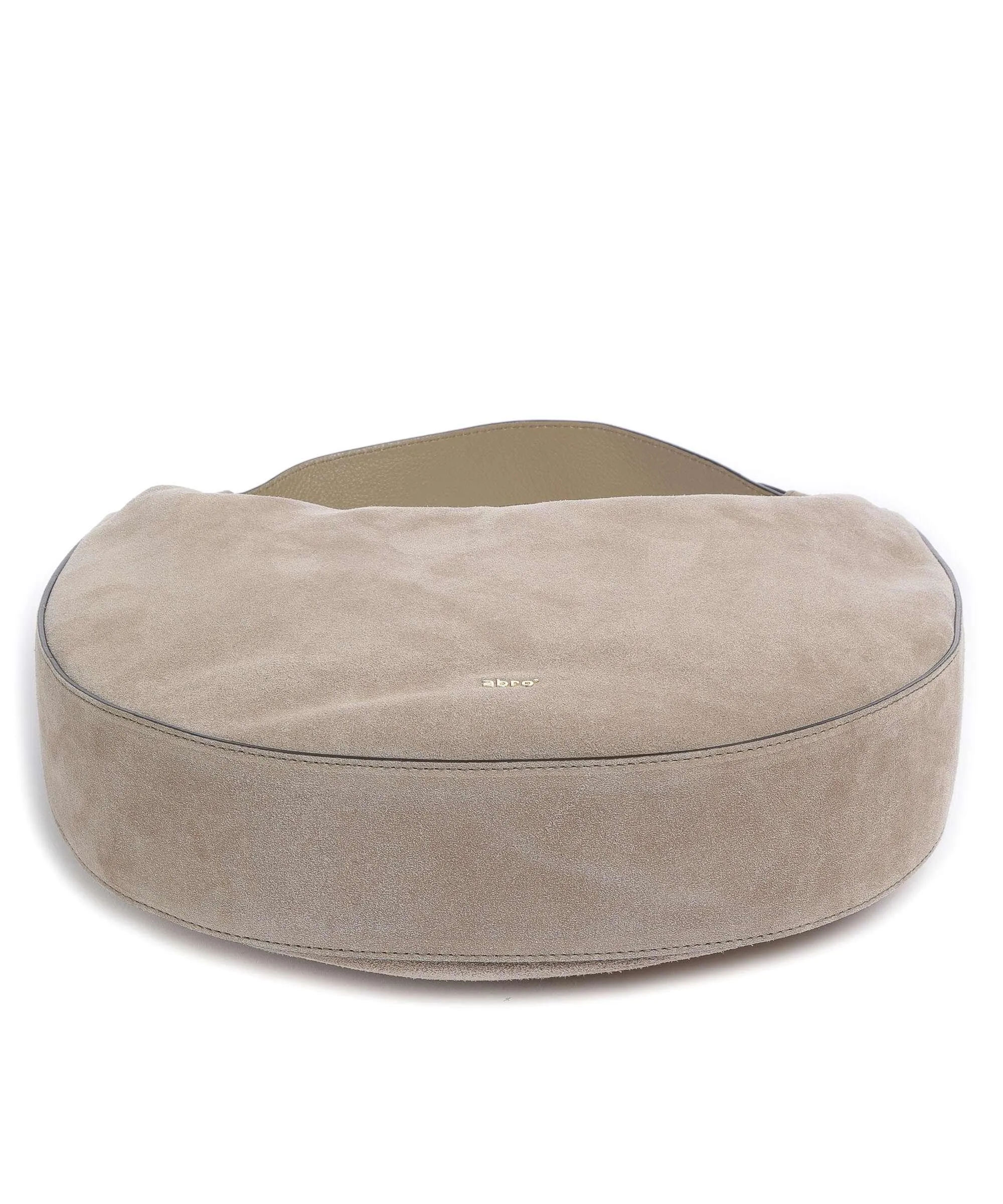  Abro Kaleido Lulu Borsa hobo pelle ruvida taupe  