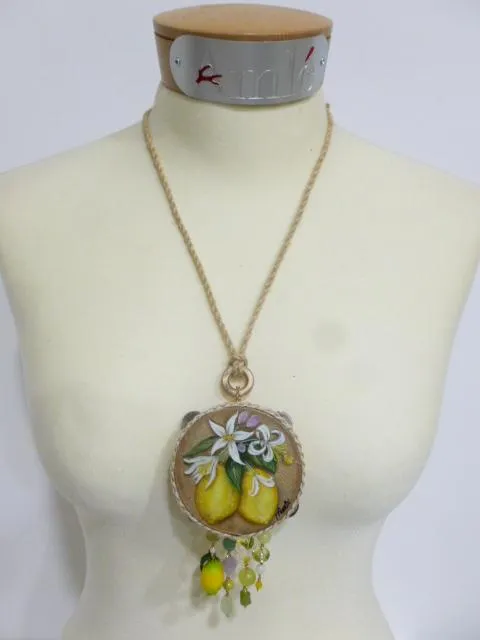 Amlé Collana Tamburello Limoni
