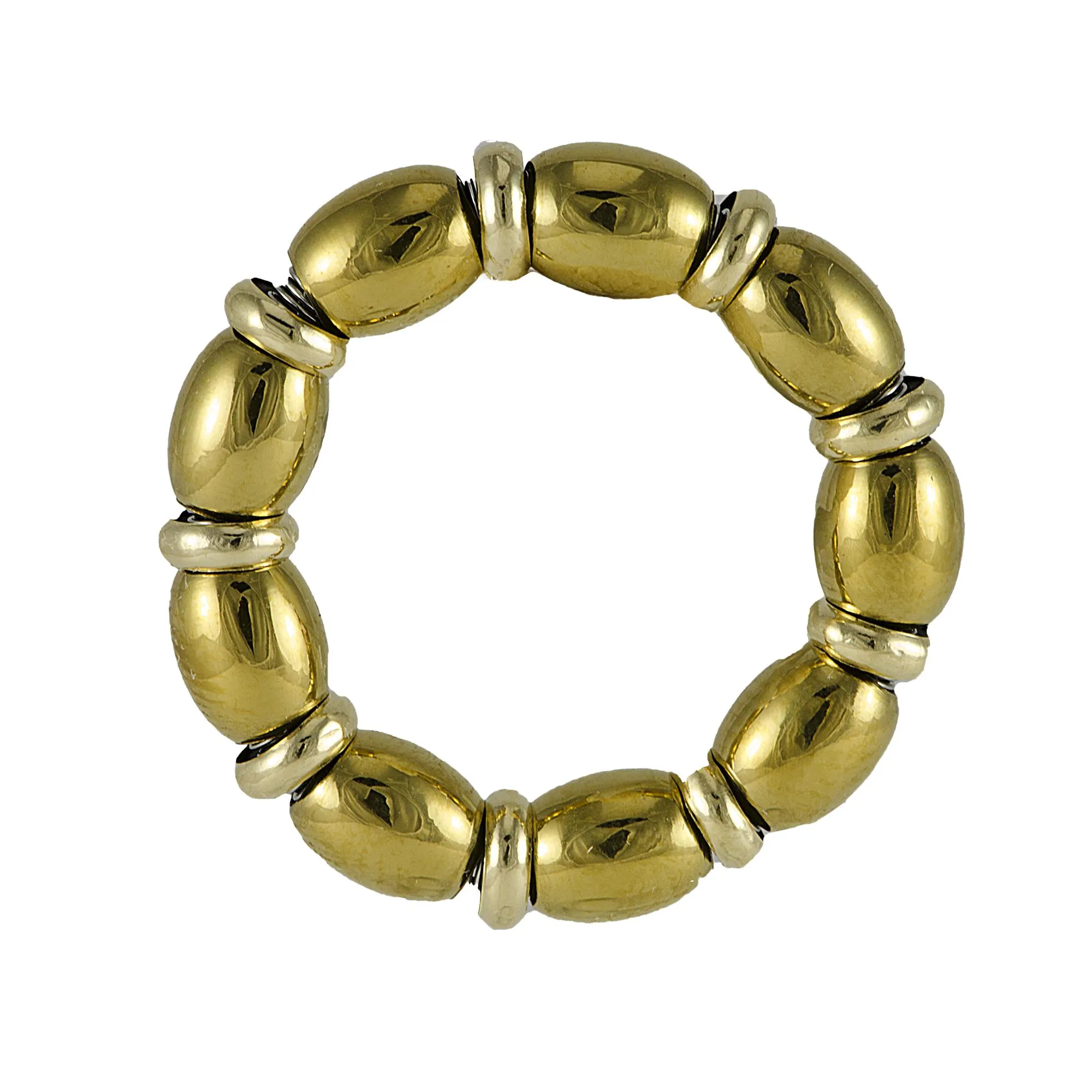 ANELLO IN ACCIAIO E ORO GIALLO MIS 14