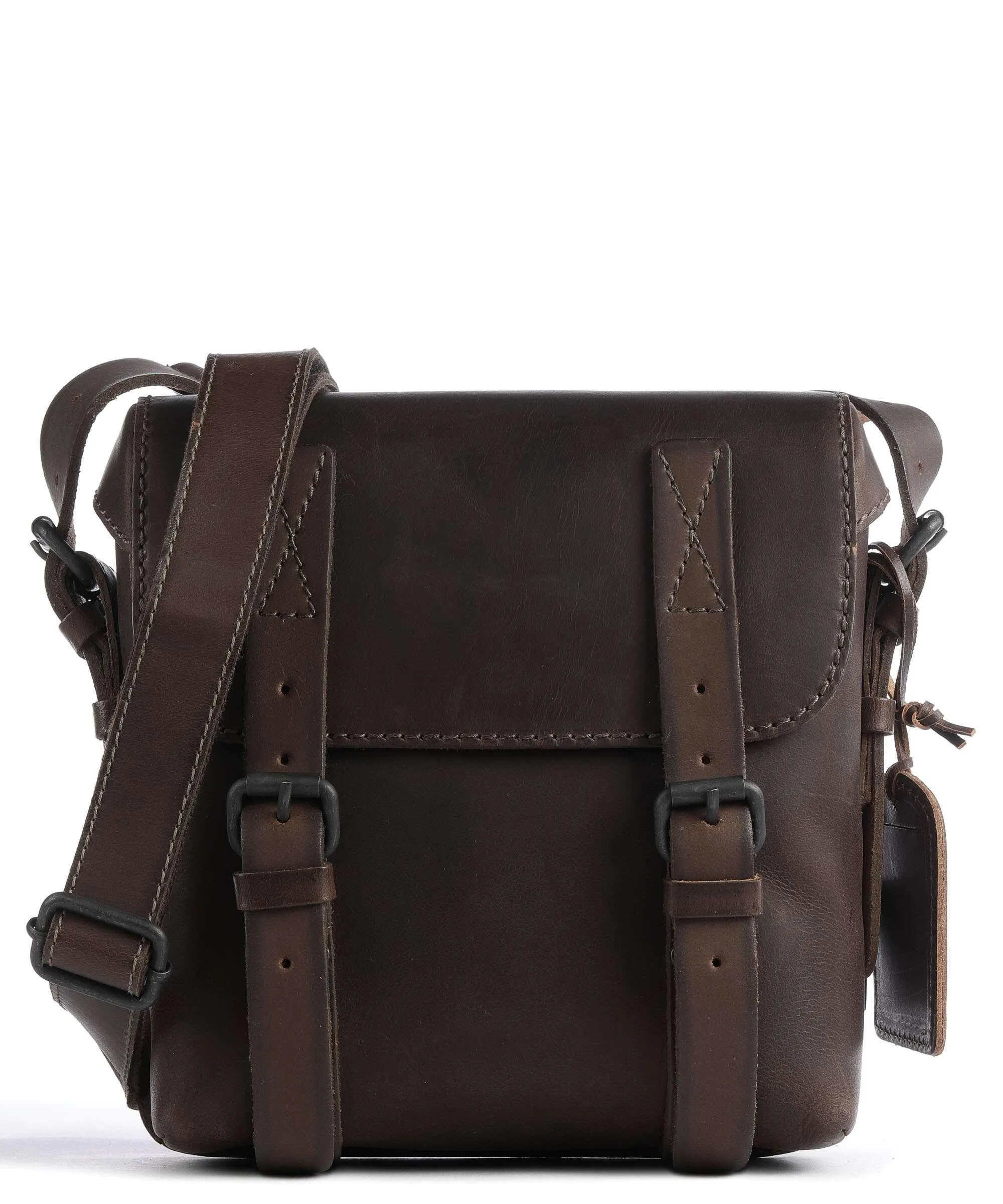  Aunts & Uncles Good Old Friends Lucky Loser Borsa a tracolla pelle di bufalo marrone scuro  
