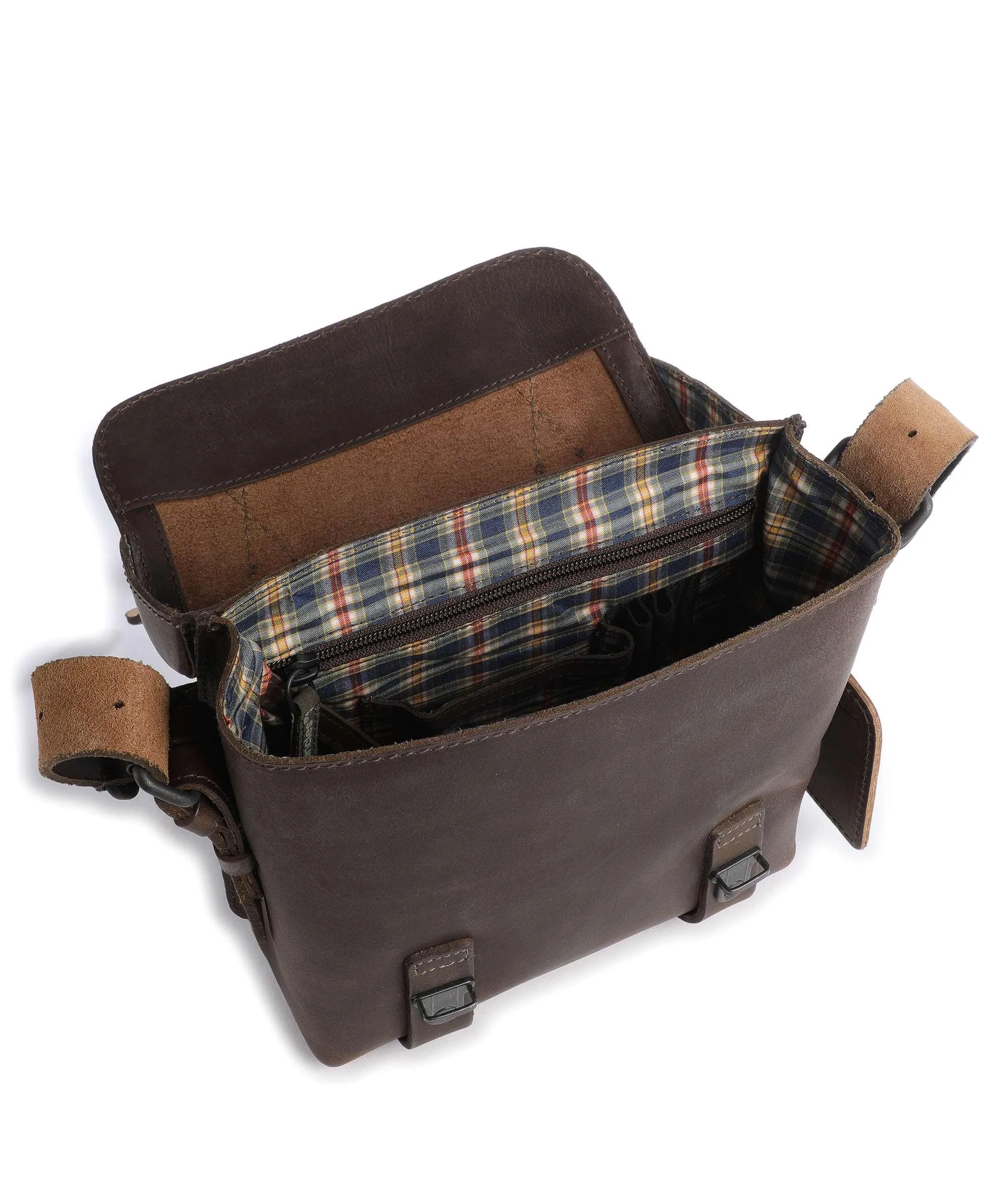  Aunts & Uncles Good Old Friends Lucky Loser Borsa a tracolla pelle di bufalo marrone scuro  
