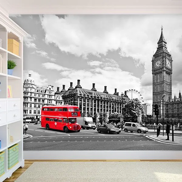 Autobus a Westminster - FOTOMURALI