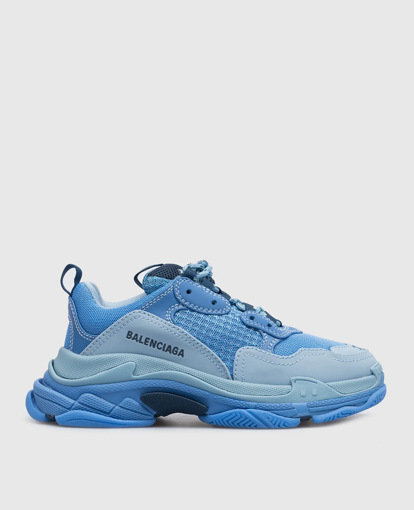 Balenciaga Scarpe da ginnastica Triple S di colore celeste 654251W2FW4