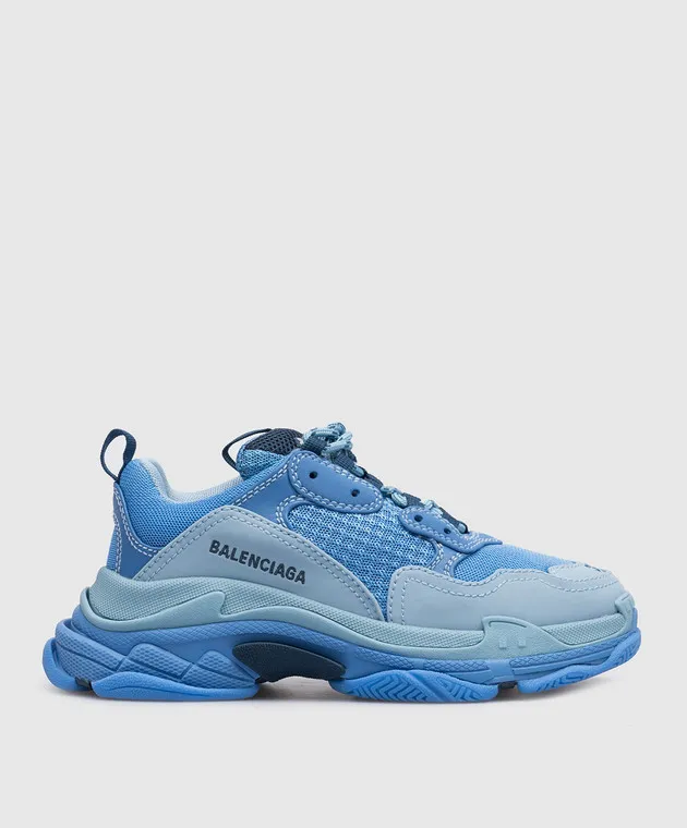 Balenciaga Scarpe da ginnastica Triple S di colore celeste 654251W2FW4
