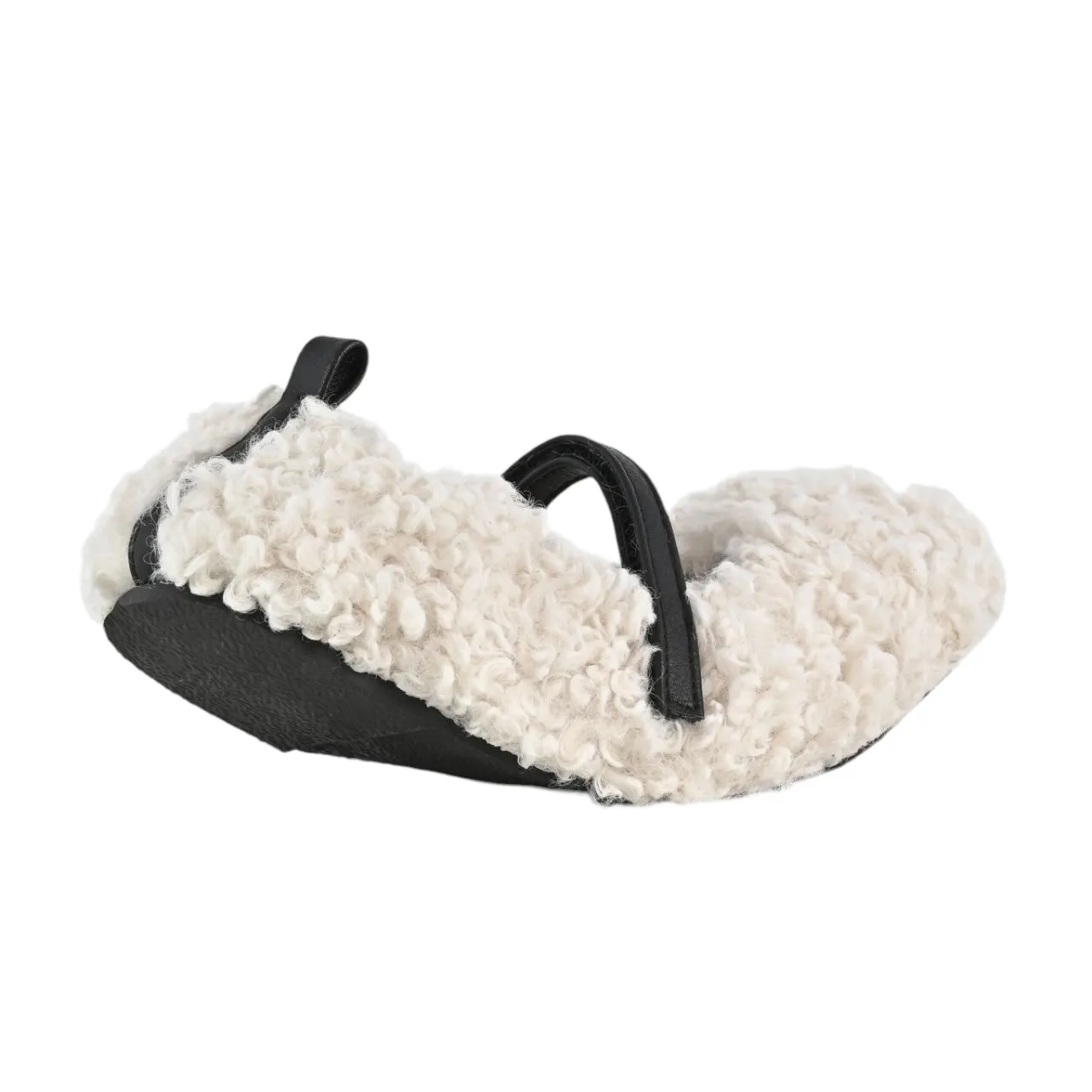 Ballerina bianca in pelo teddy per bambina