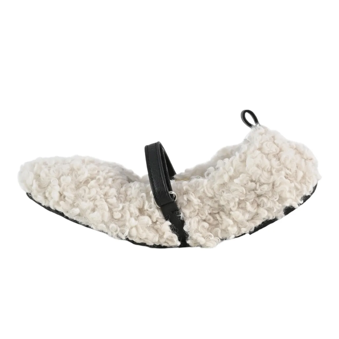 Ballerina bianca in pelo teddy per bambina