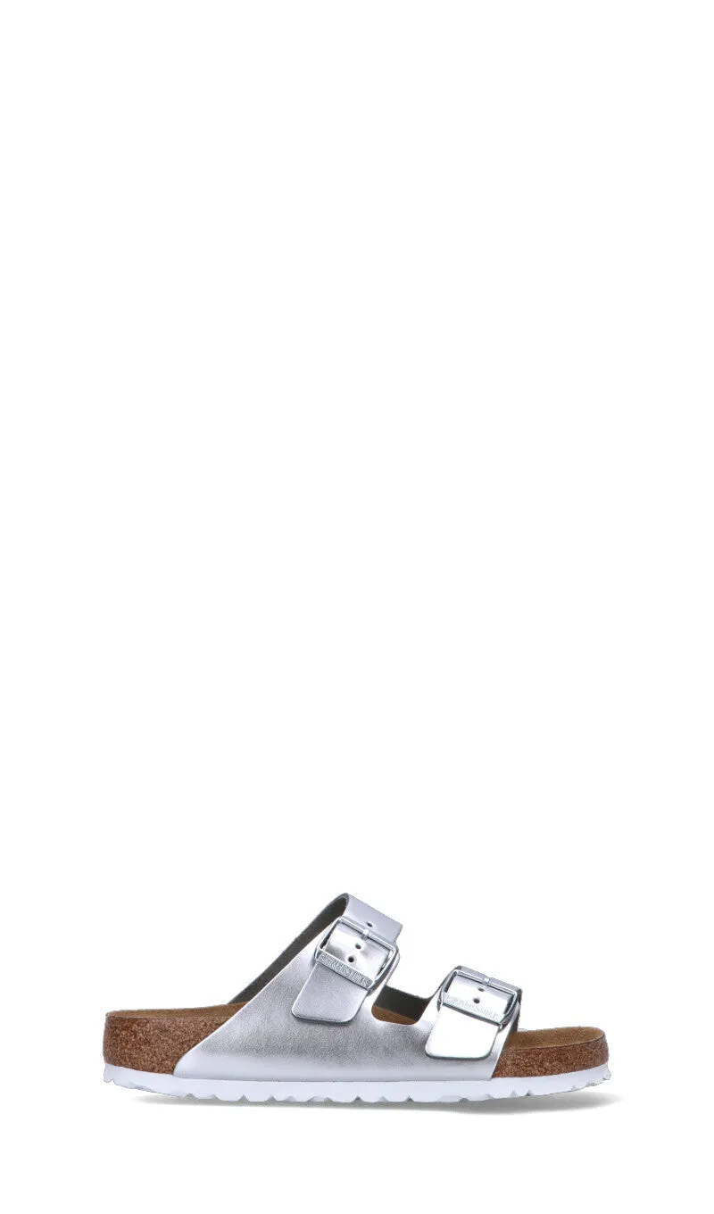 BIRKENSTOCK ARIZONA Ciabatta donna argento