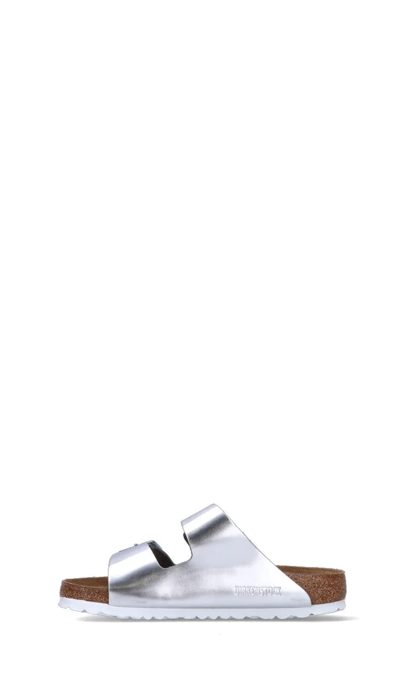 BIRKENSTOCK ARIZONA Ciabatta donna argento
