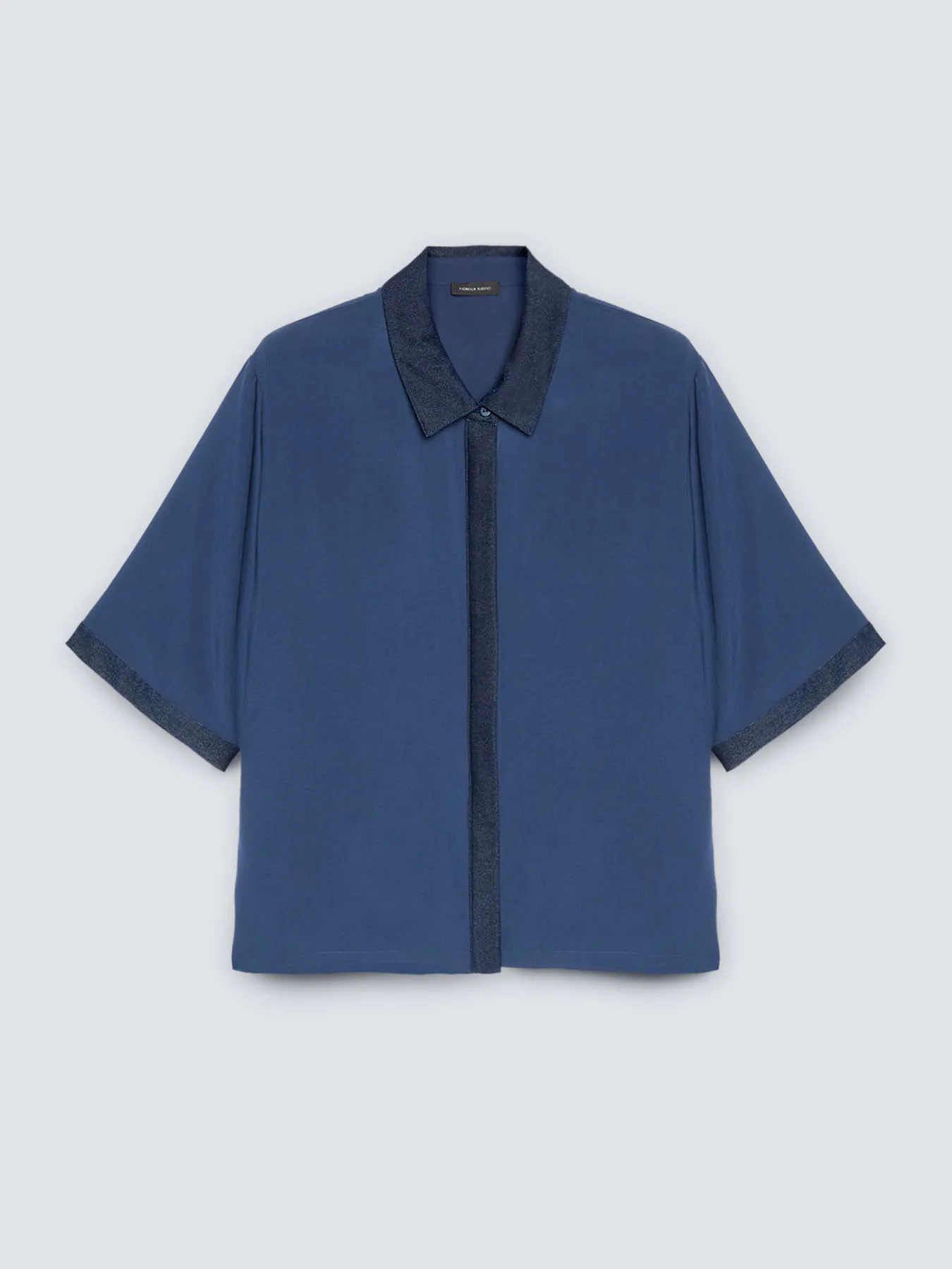 Blusa con colletto in viscosa ECOVERO™