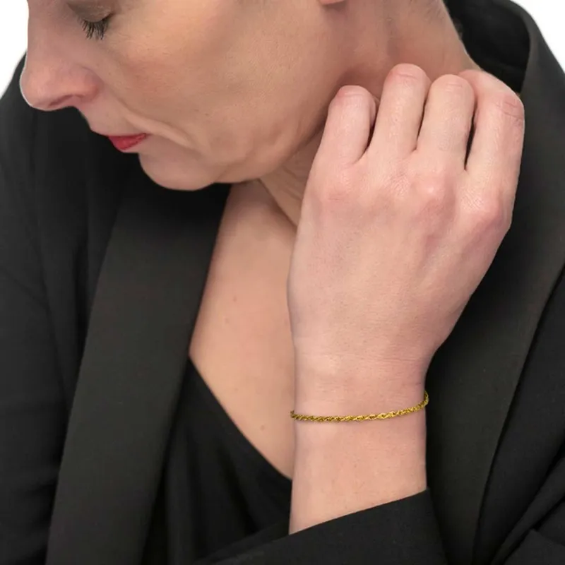 Bracciale catena a corda