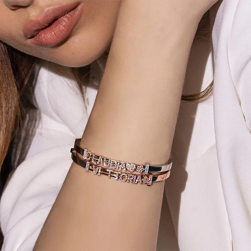 Bracciale Rigido Componibile Rosa – Marcello Pane