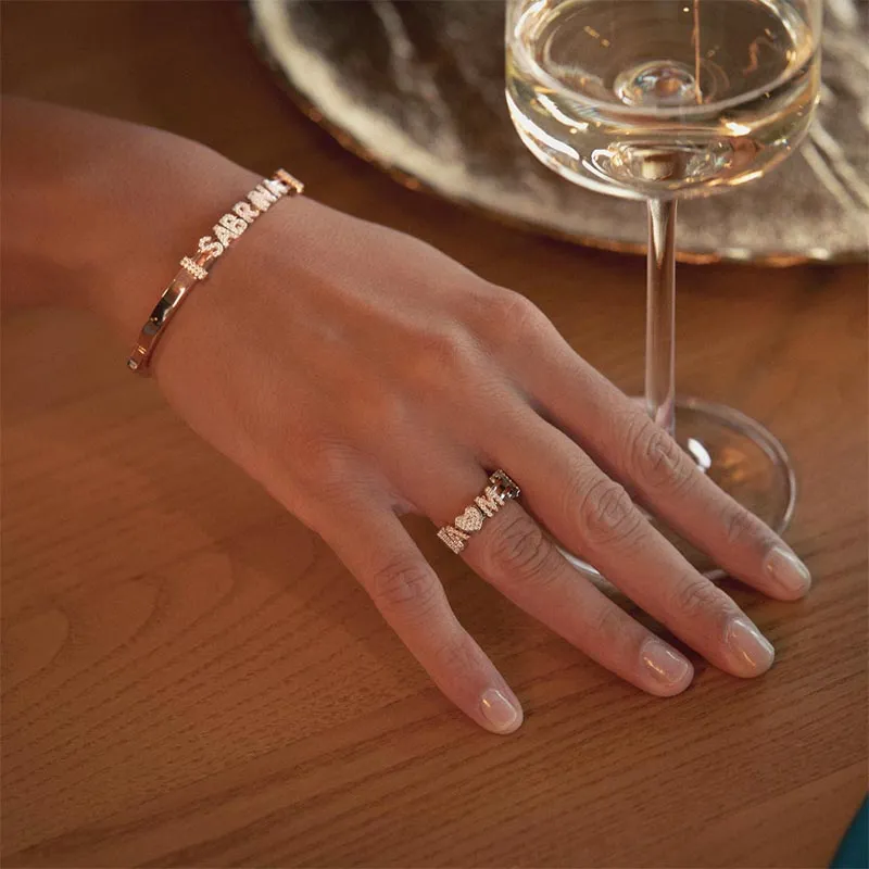 Bracciale Rigido Componibile Rosa – Marcello Pane