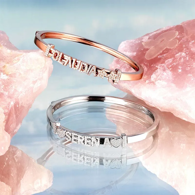Bracciale Rigido Componibile Rosa – Marcello Pane