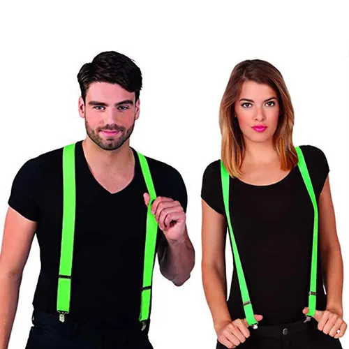 Bretelle neon colore verde