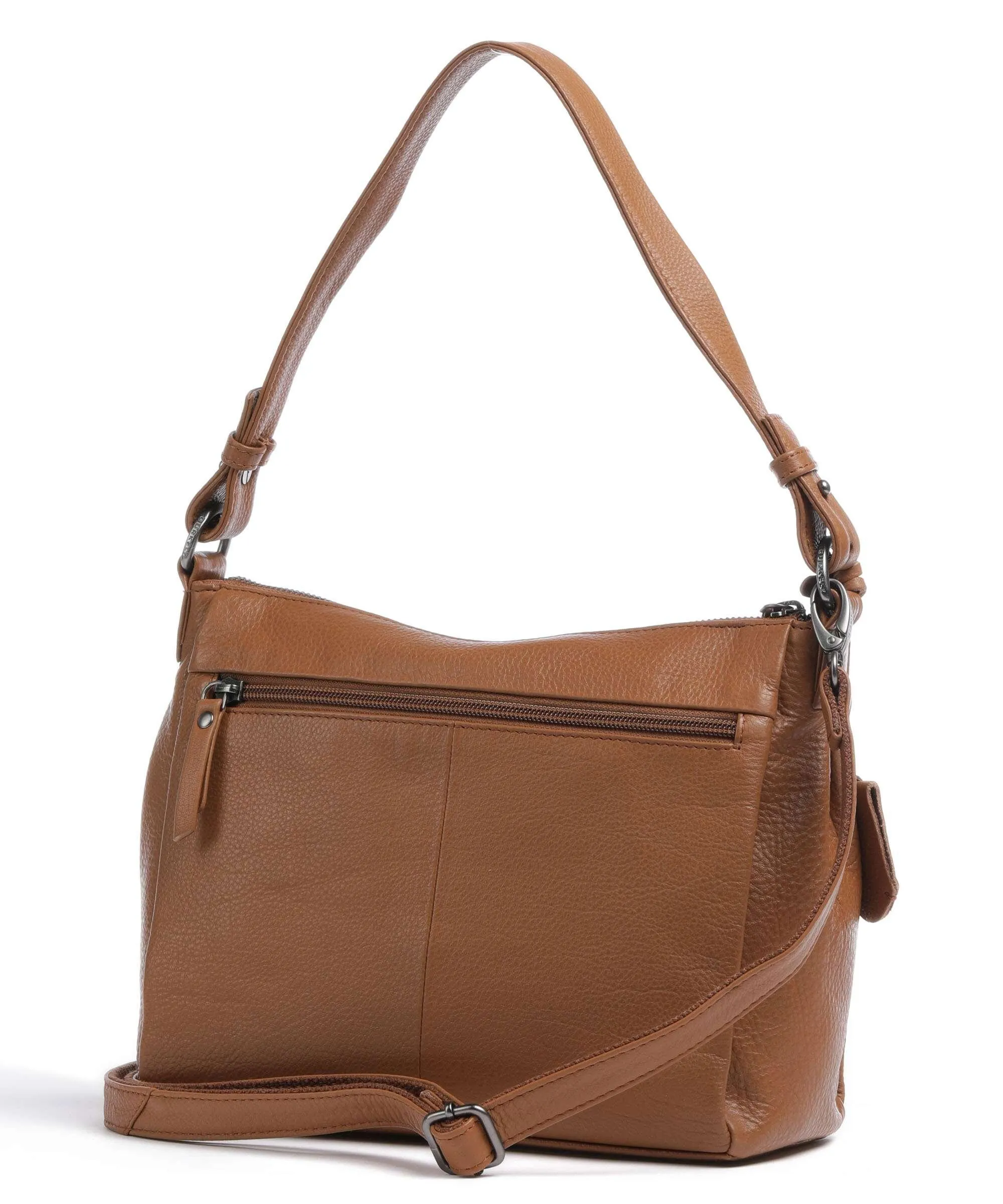  Burkely Lush Lucy Borsa hobo pelle granulata cognac  