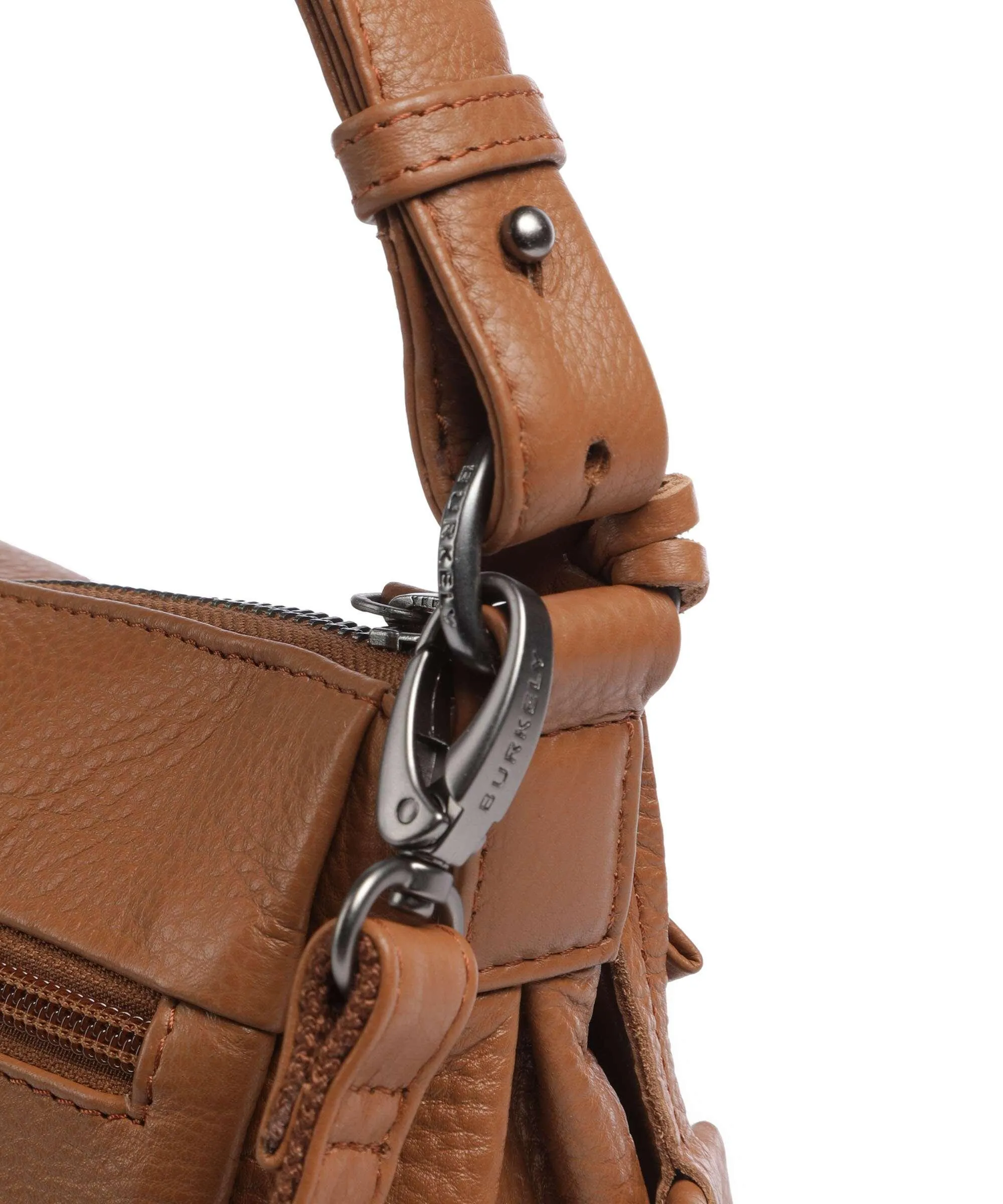  Burkely Lush Lucy Borsa hobo pelle granulata cognac  