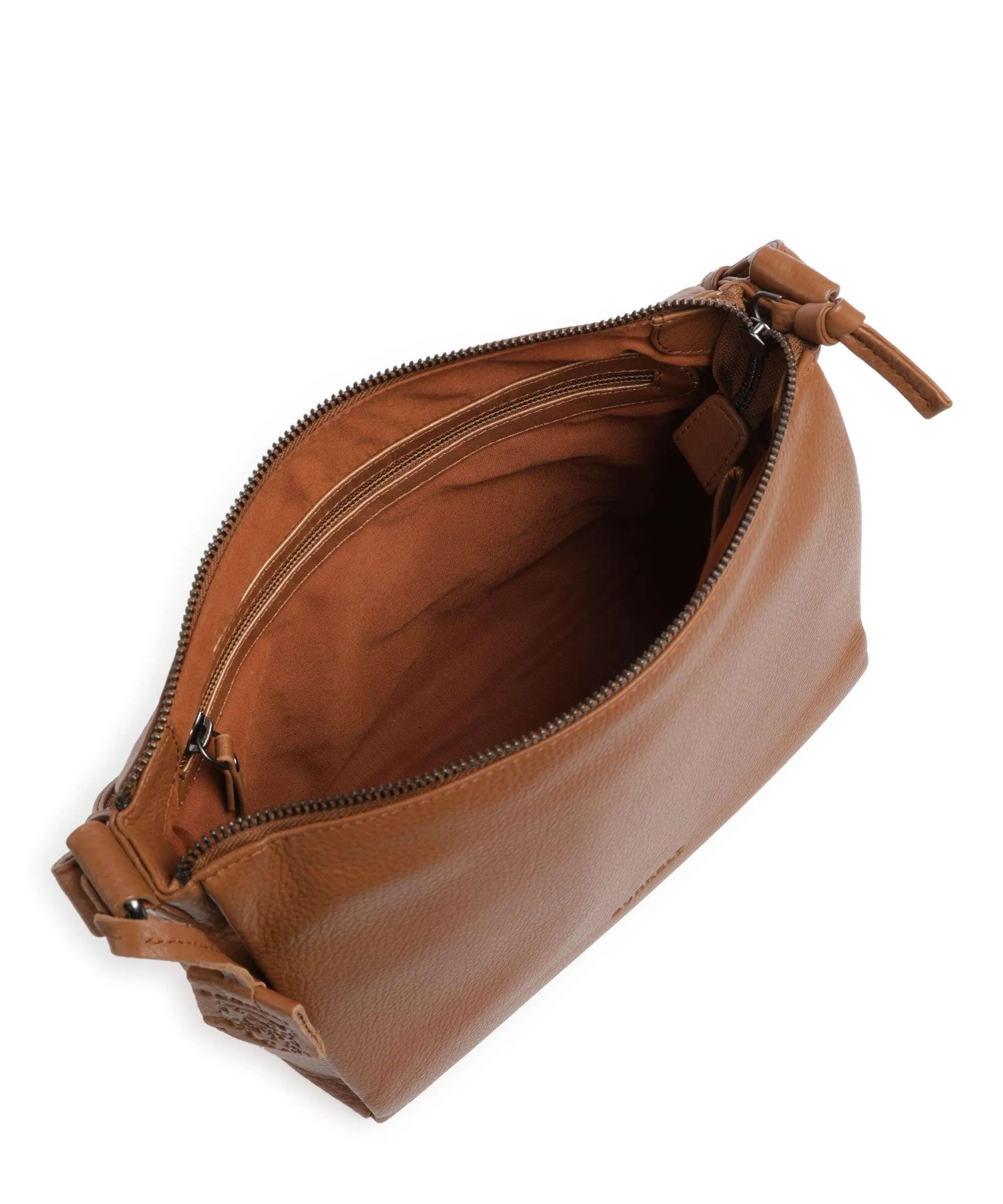 Burkely Lush Lucy Borsa hobo pelle granulata cognac  