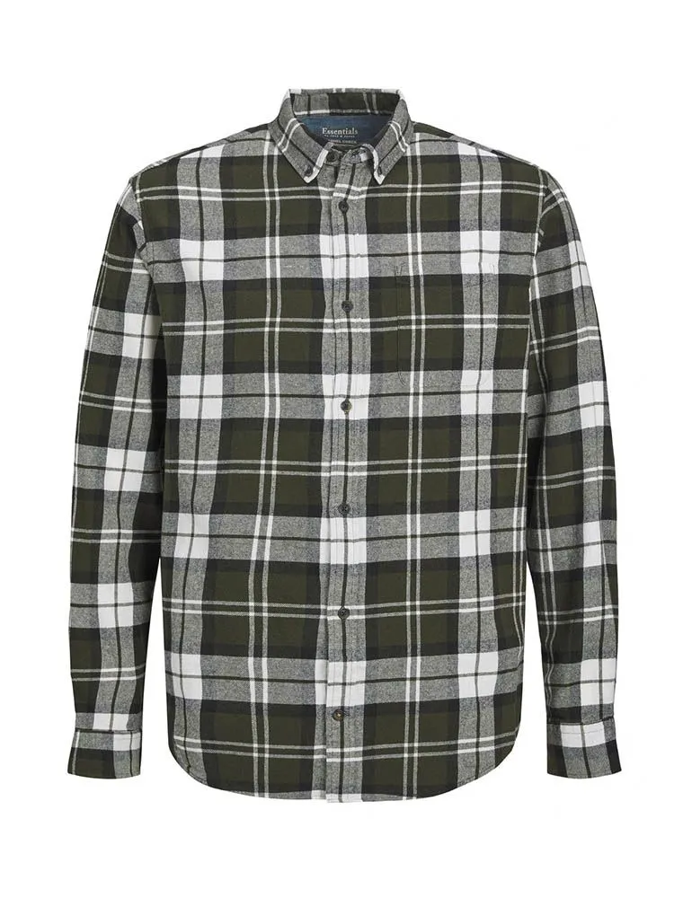 Camicia Manica Lunga Flanella Jack & Jones - Rosin
