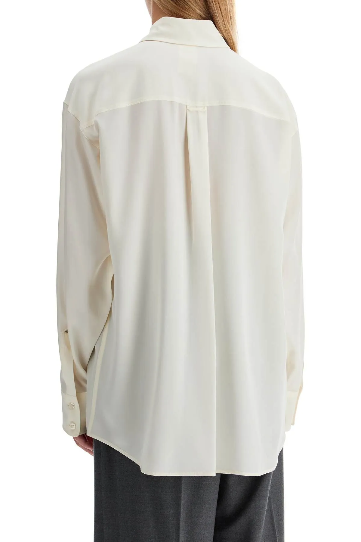 Camicia 'Tonale' in crepe de chine di seta