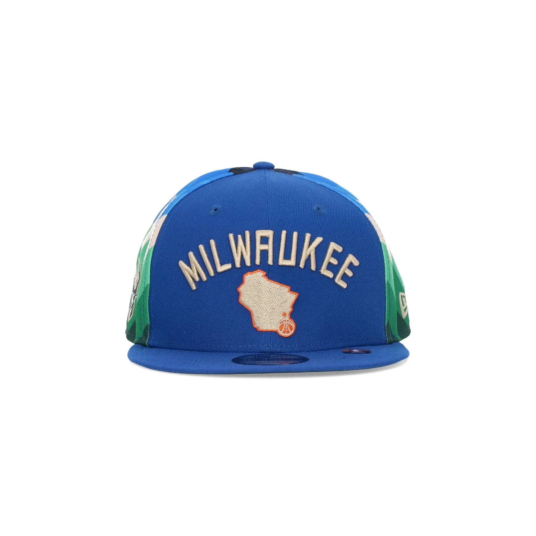 Cappellino Visiera Piatta Uomo Nba City Night 950 Milbuc Original Team Colors