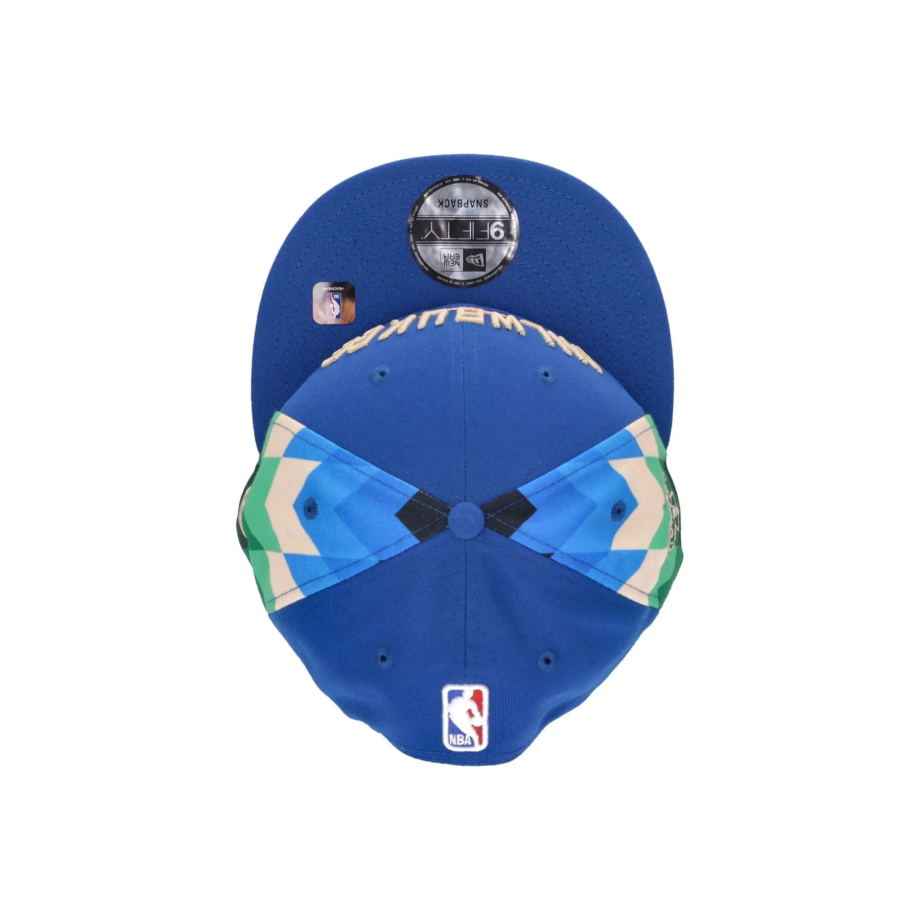 Cappellino Visiera Piatta Uomo Nba City Night 950 Milbuc Original Team Colors