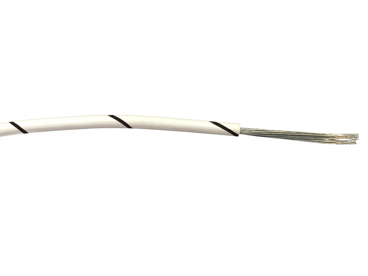 Cavo di collegamento apparecchiature RS PRO, 0,5 mm², 20 AWG, 1 kV c.a., 100m, Nero/Bianco