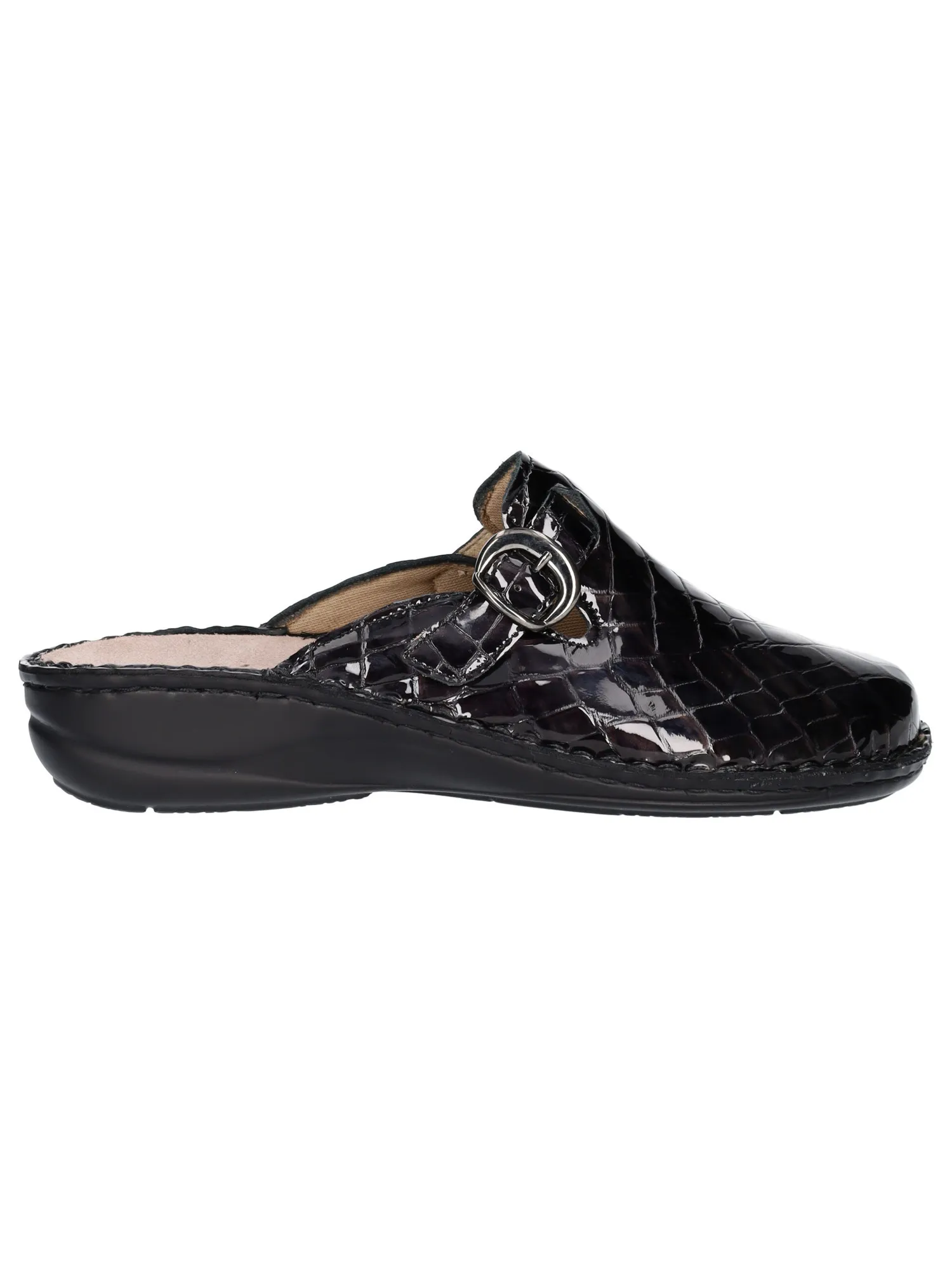 Ciabatta zeppa bassa Grunland da donna nera