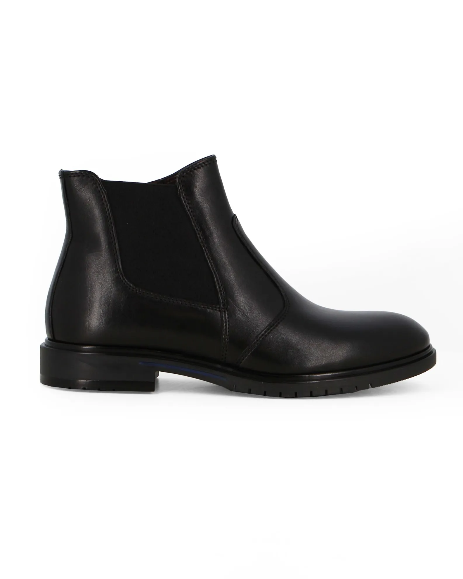 CLASS MAN - Beatles da uomo nero in VERA PELLE con zip laterale                                            Previous productCLASS