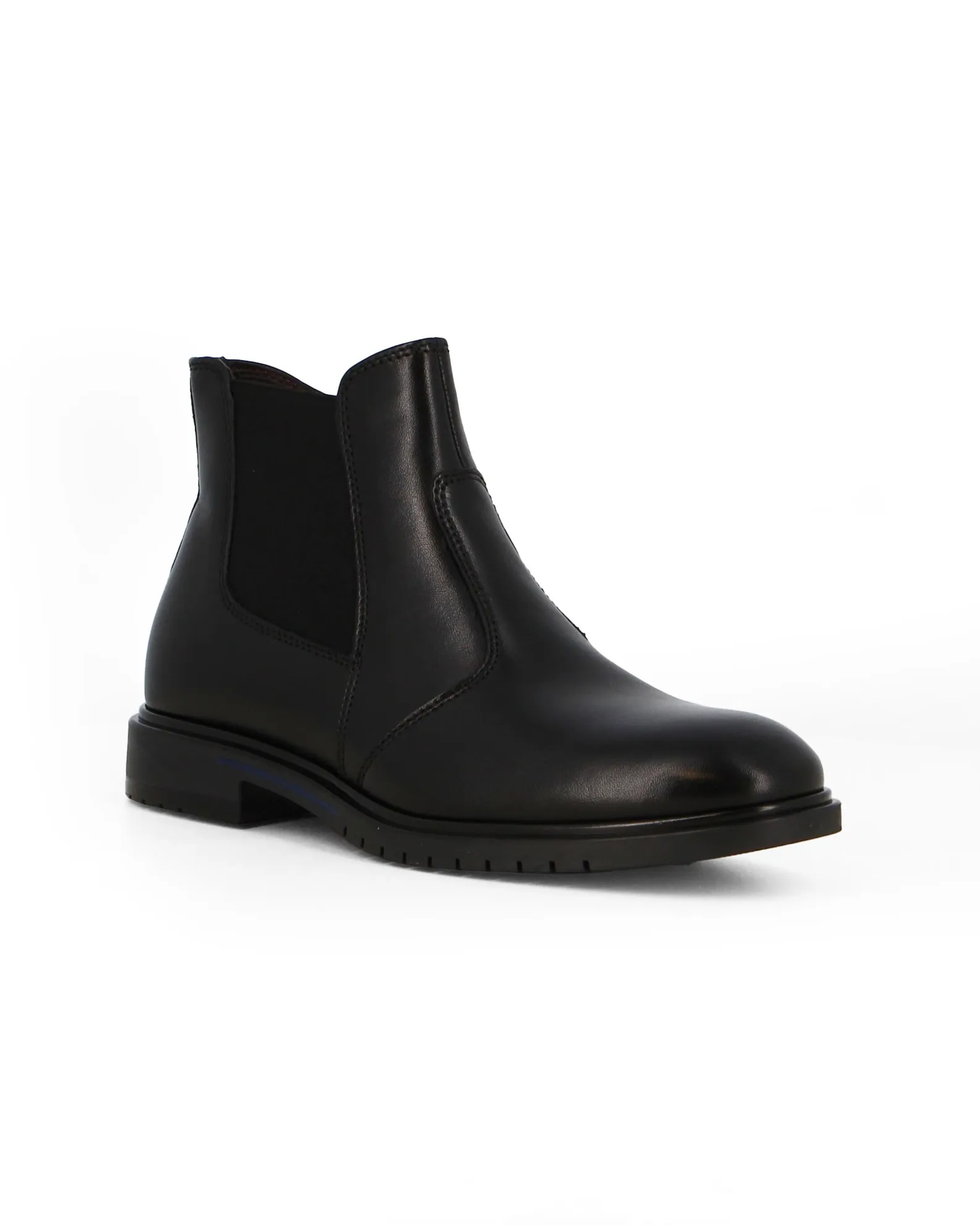 CLASS MAN - Beatles da uomo nero in VERA PELLE con zip laterale                                            Previous productCLASS