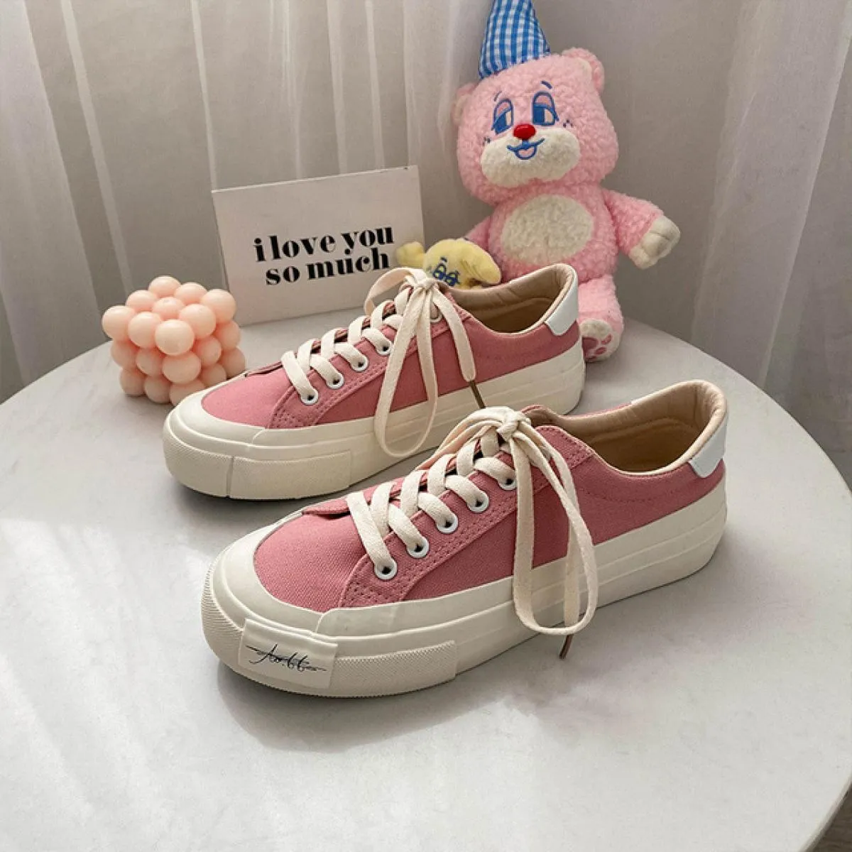 Classici scarpe di tela da donna di marca Scarpe da ginnastica di moda Scarpe da donna Nuove scarpe con plateau stringate di alt