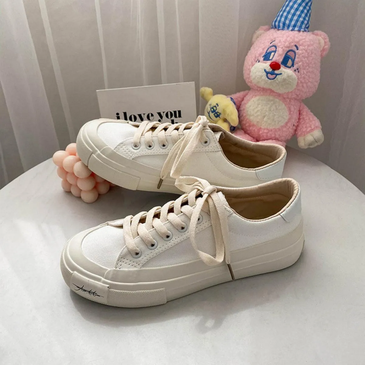 Classici scarpe di tela da donna di marca Scarpe da ginnastica di moda Scarpe da donna Nuove scarpe con plateau stringate di alt