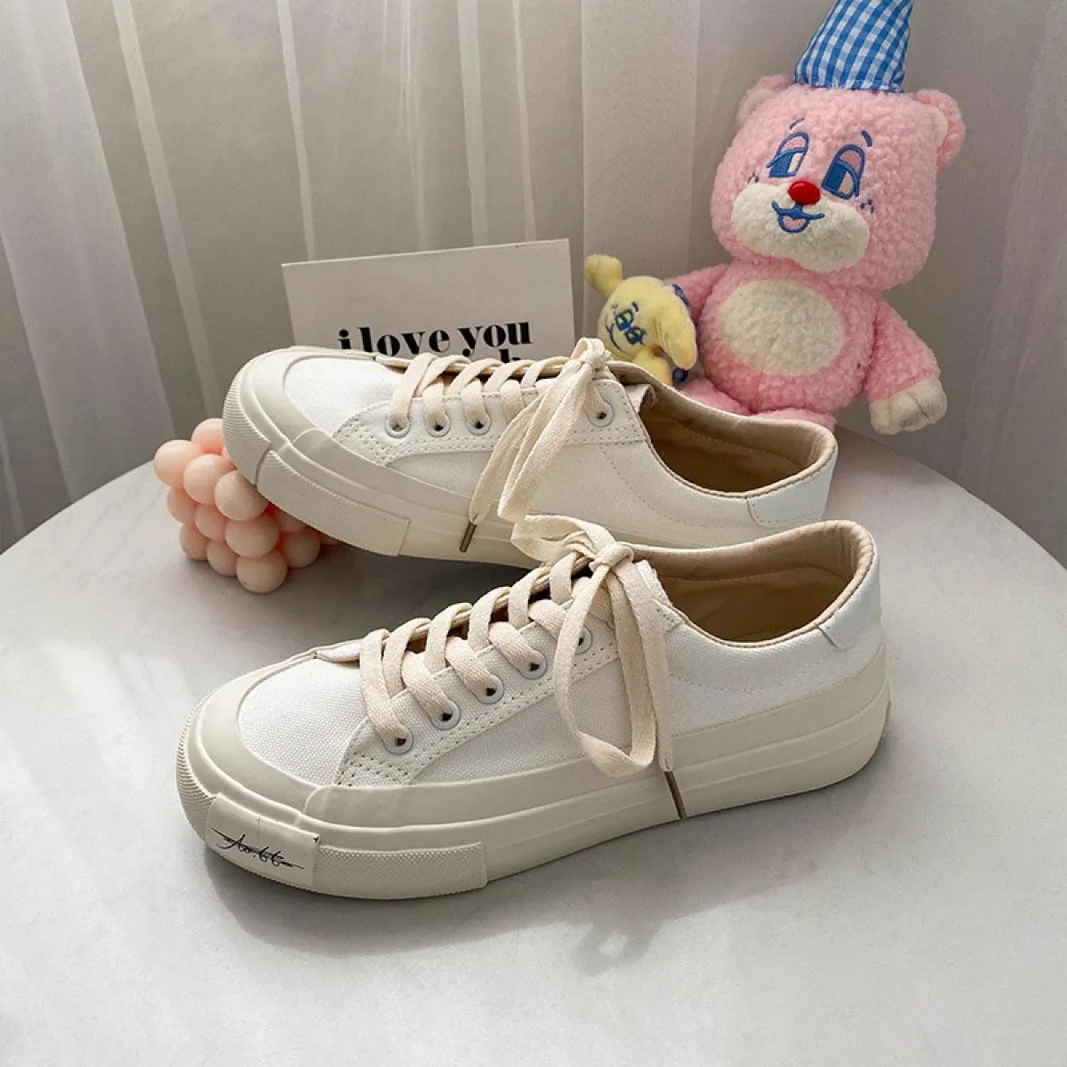 Classici scarpe di tela da donna di marca Scarpe da ginnastica di moda Scarpe da donna Nuove scarpe con plateau stringate di alt