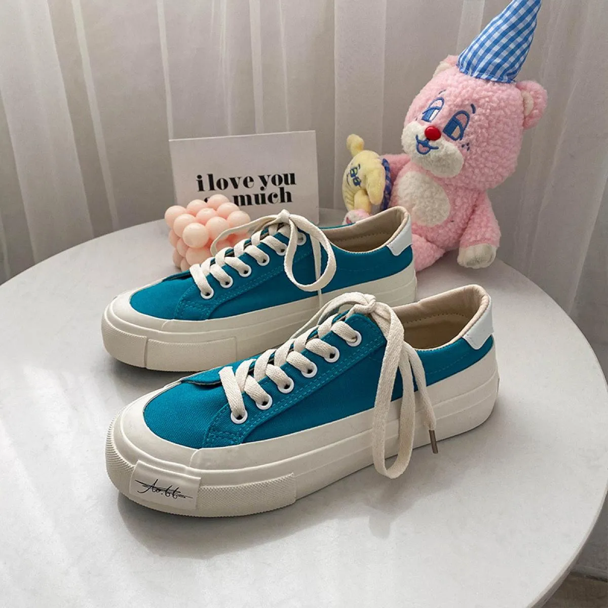 Classici scarpe di tela da donna di marca Scarpe da ginnastica di moda Scarpe da donna Nuove scarpe con plateau stringate di alt