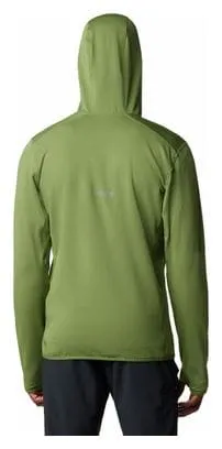 Columbia Triple Canyon Grid Pile con cappuccio verde