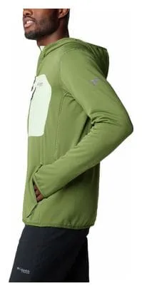 Columbia Triple Canyon Grid Pile con cappuccio verde