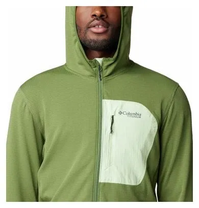 Columbia Triple Canyon Grid Pile con cappuccio verde