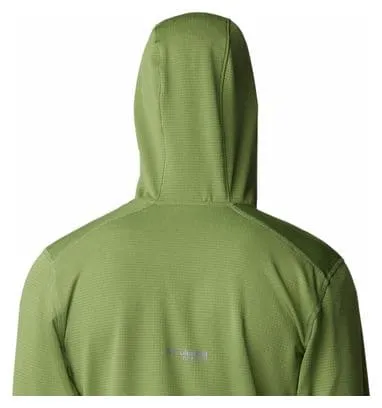 Columbia Triple Canyon Grid Pile con cappuccio verde