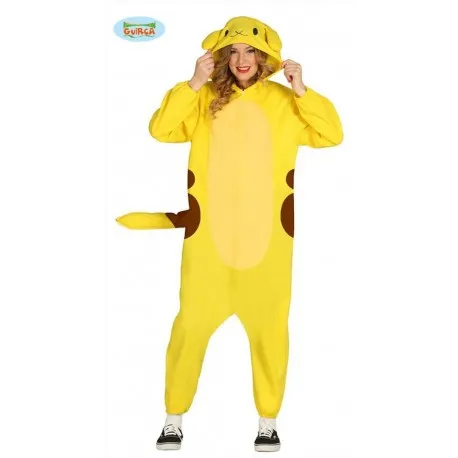 Costume Pikachu Cincillà giallo animale pokemo