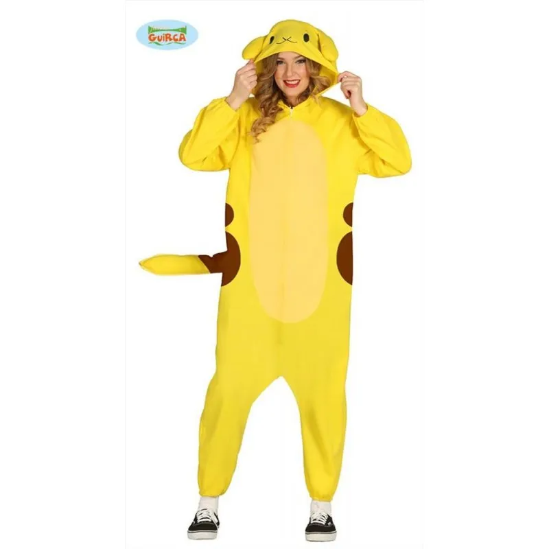 Costume Pikachu Cincillà giallo animale pokemo
