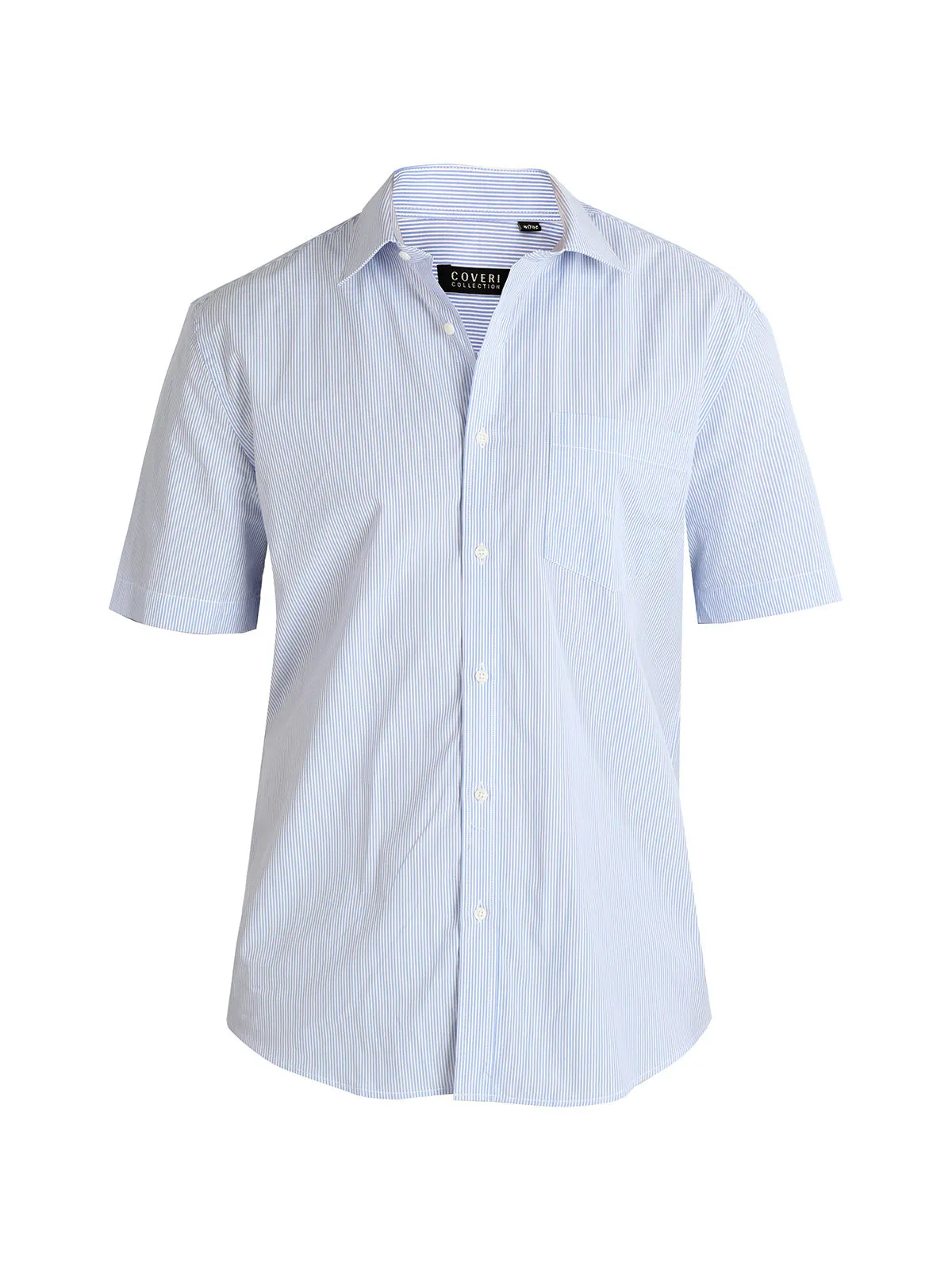 Coveri Collection Chemise en coton à manches courtes pour homme