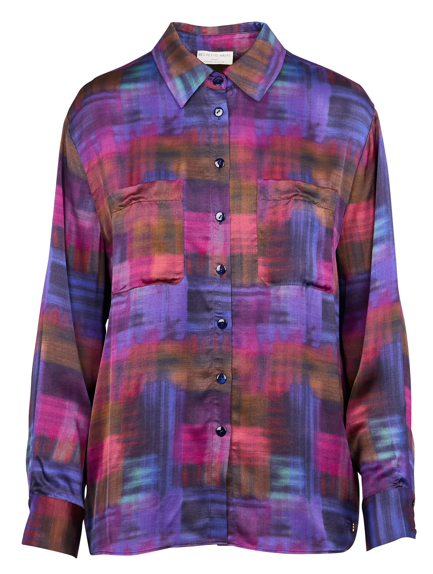  DES PETITS HAUTS   EVAN - Camicia colletto classico | Multicolore