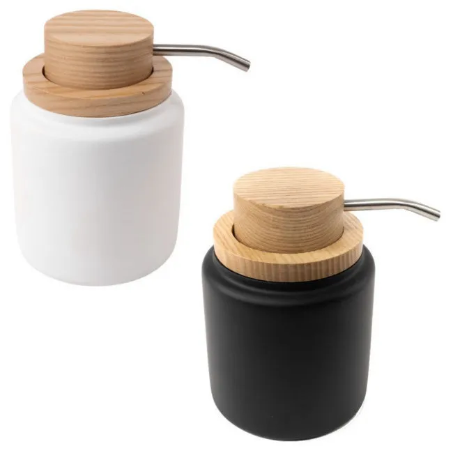 Dispenser di sapone in legno bicolore 12,7 cm - 1 pezzo