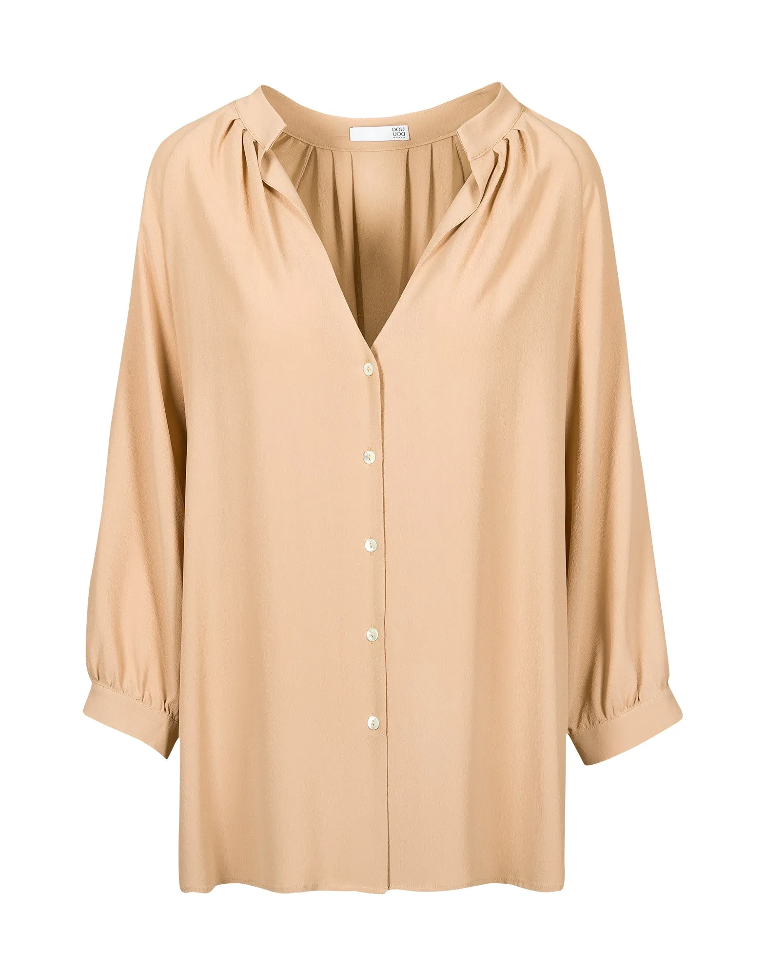 DOUUOD Camicia in Misto Seta