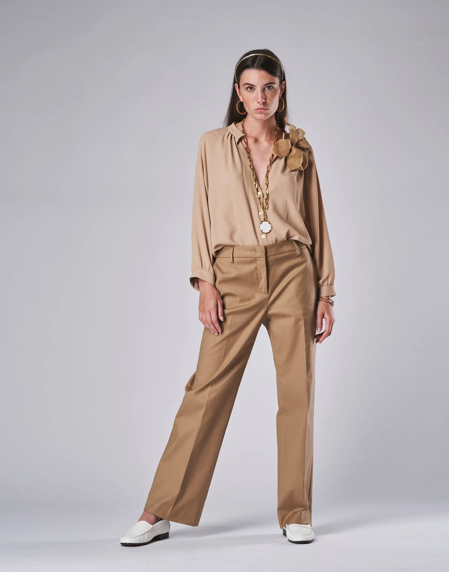 DOUUOD Camicia in Misto Seta
