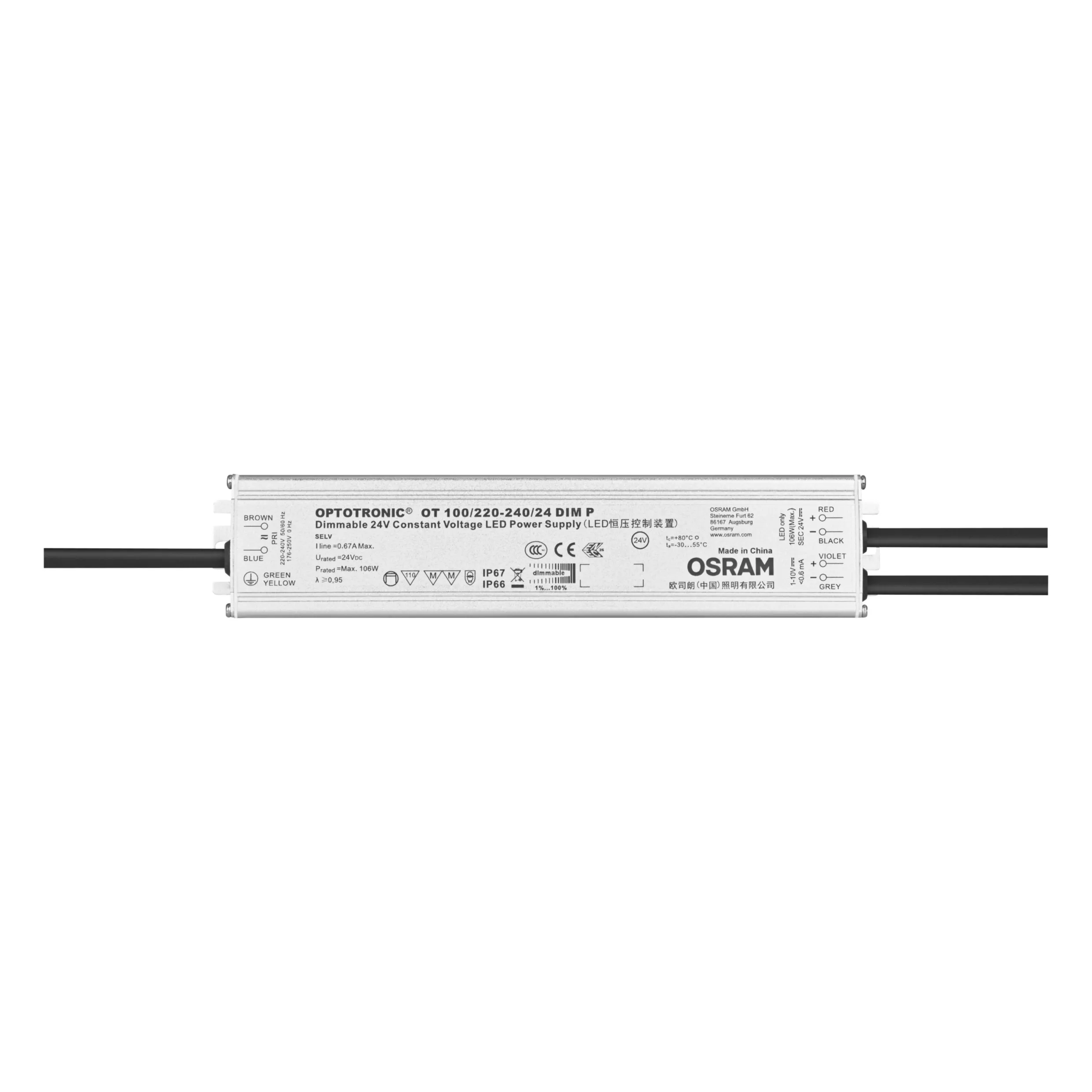 Driver LED Osram, 100W, IN 220 → 240V, OUT 24.2V