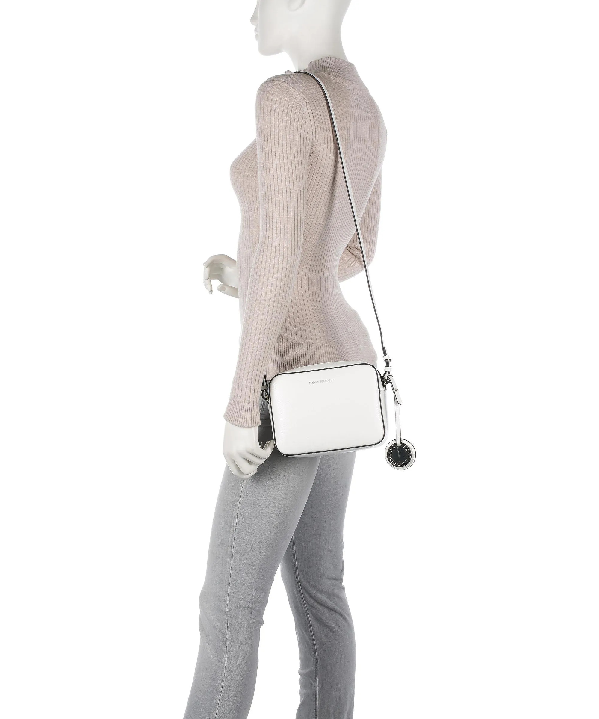  Emporio Armani Borsa a tracolla pelle sintetica bianco  